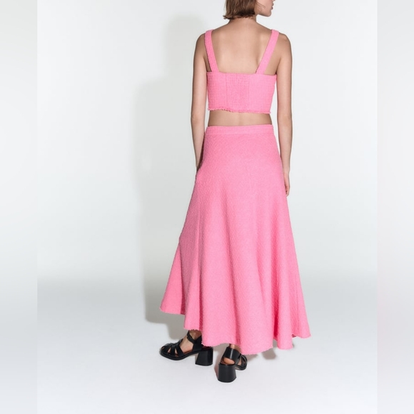 ZARA LIMITED EDITION TEXTURED BUSTIER TOP - Picture 13 of 14